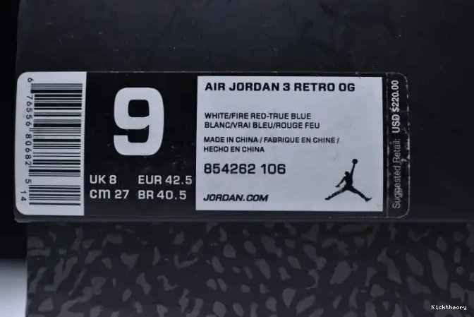 Kicktheory Air Jordan Air True Nike 854262-106 Retro Blue 3 First Look 0503